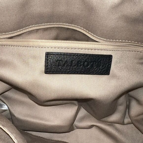 NWOT Talbots “windowpane” wool & leather - Picture 5 of 8